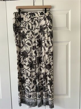 Kim Gravel Black & Cream Floral Cabana Pants